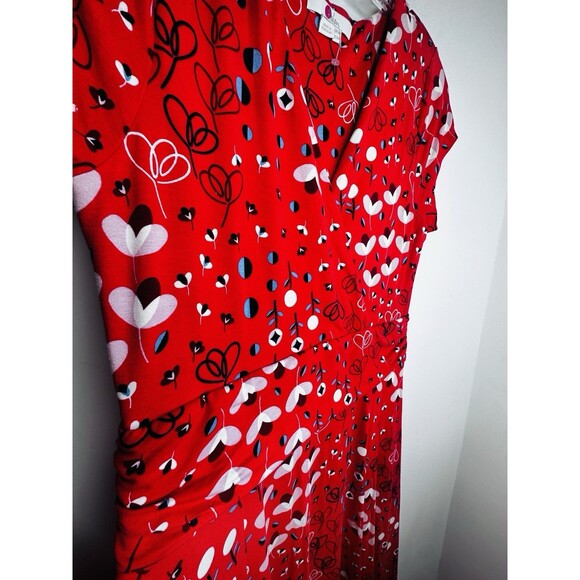 Boden Womens Lily Jersey Maxi Dress Red Pop Peony Meadow Size US 10P UK 14P Soft - Picture 5 of 10